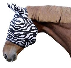 Maska chroniąca przed muchami Zebra z ochroną uszu